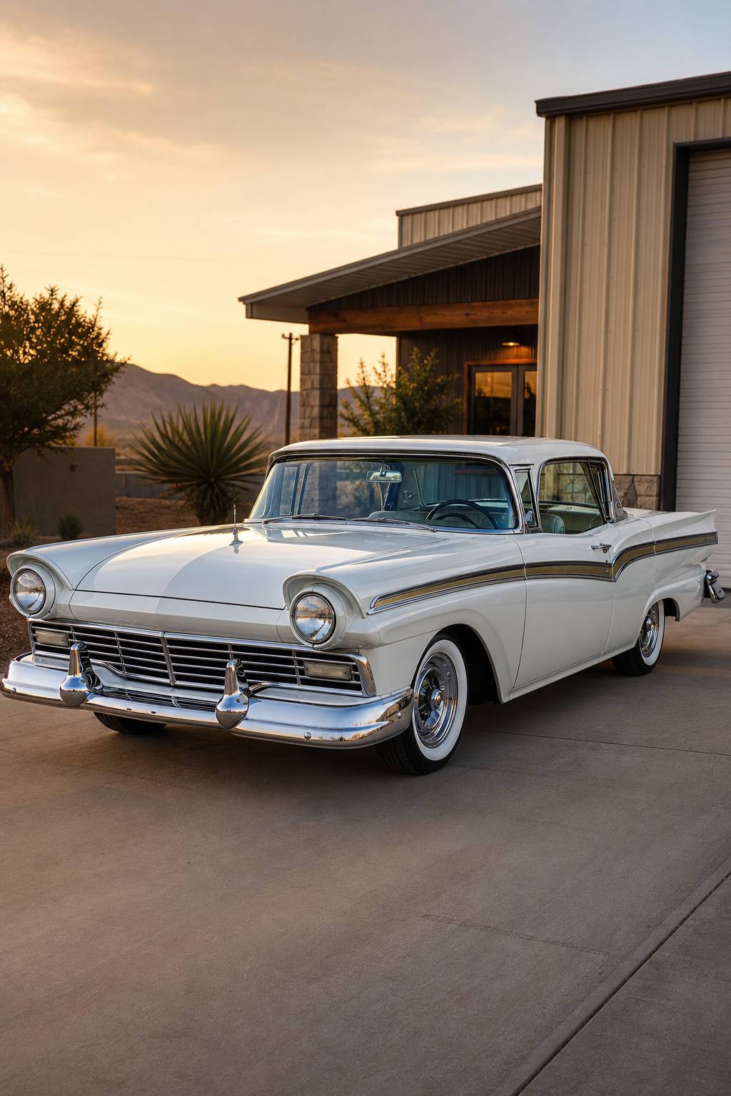1957 Ford Skyliner Fairlane Retractable Convertible Project hot Street rod 57 AI restoration vision
