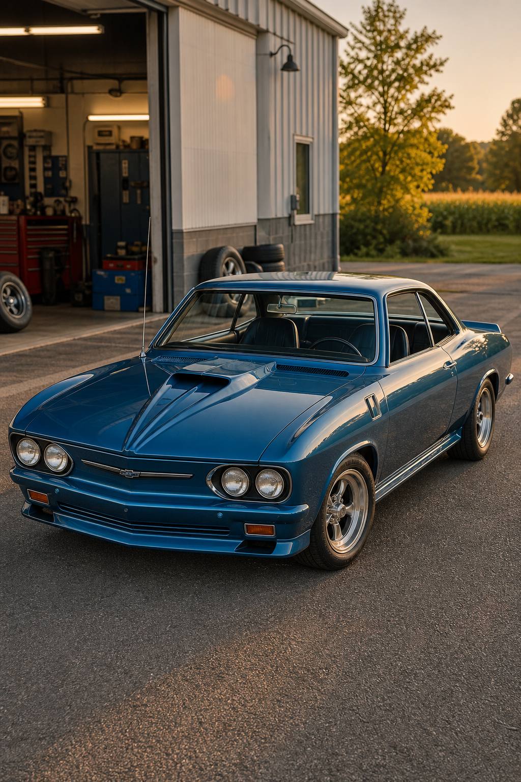 1965 Chevrolet Corvair Project Car AI restoration vision