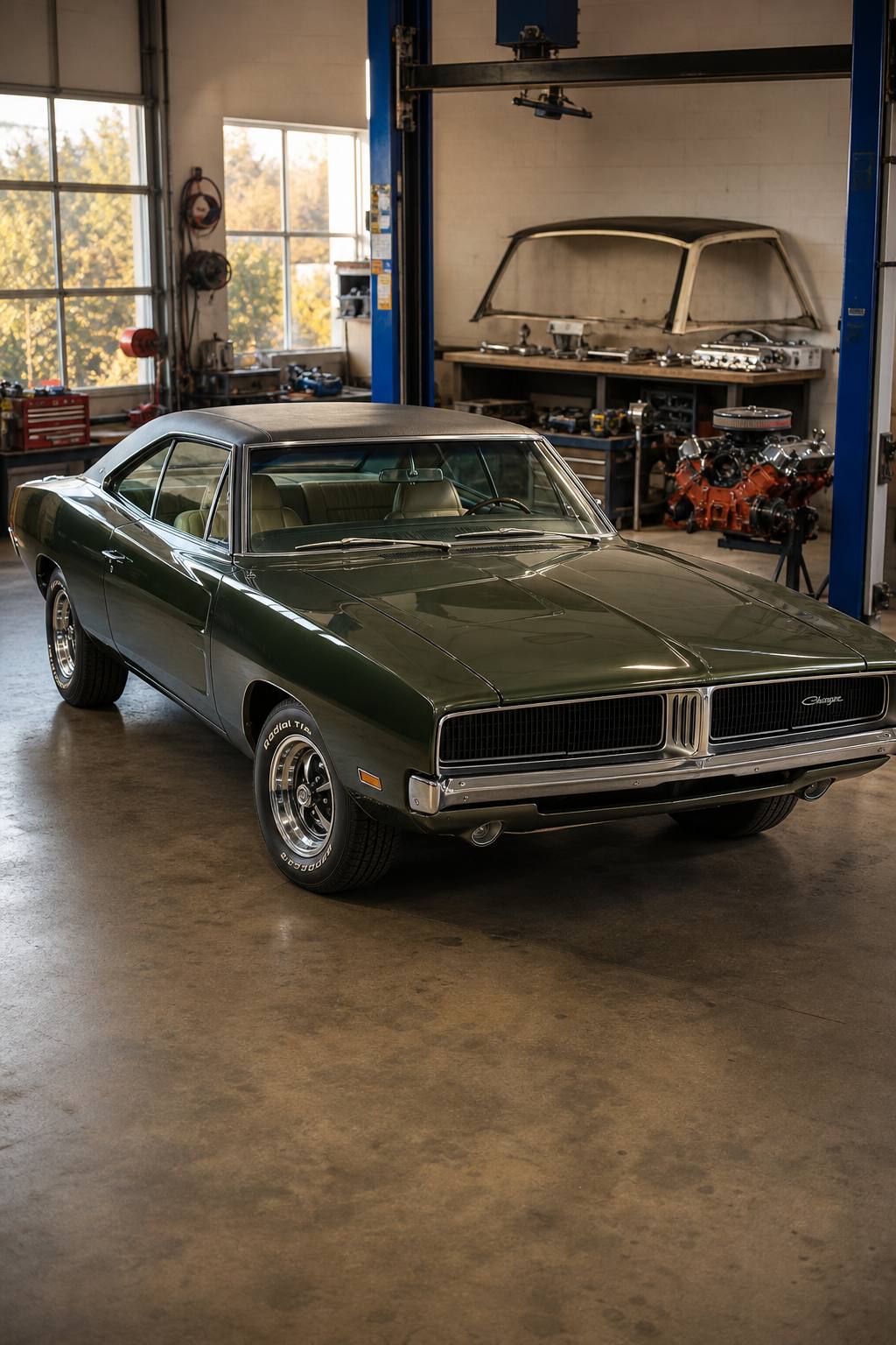 1969 Dodge Charger True 383 Big Block Car AI restoration vision