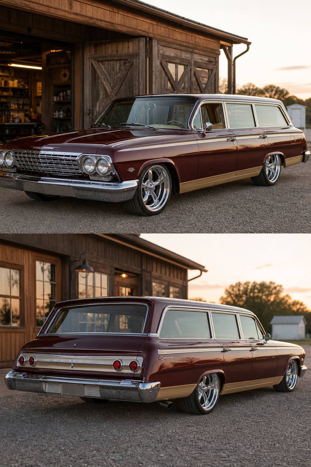 1962 Chevrolet Bel Air Wagon Project car AI restoration vision