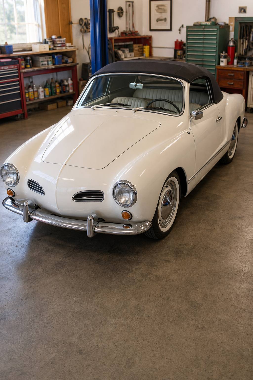 1967 Karmann Ghia Convertible Project AI restoration vision