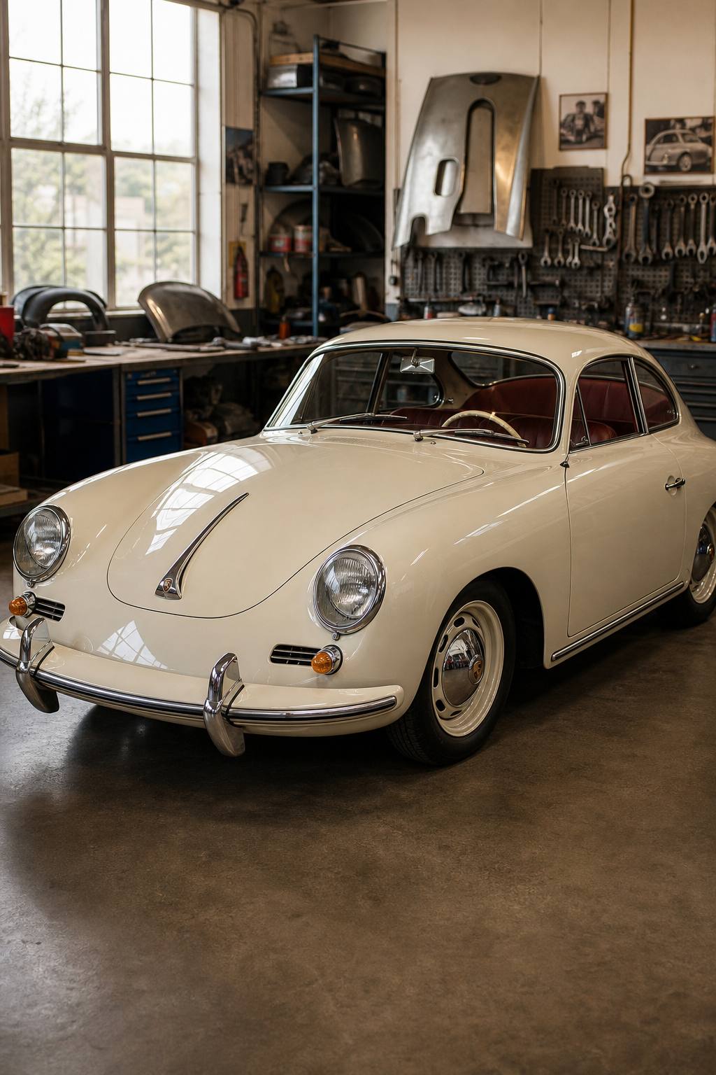 1963 Porsche 356 B T6 Coupe Restoration Project AI restoration vision