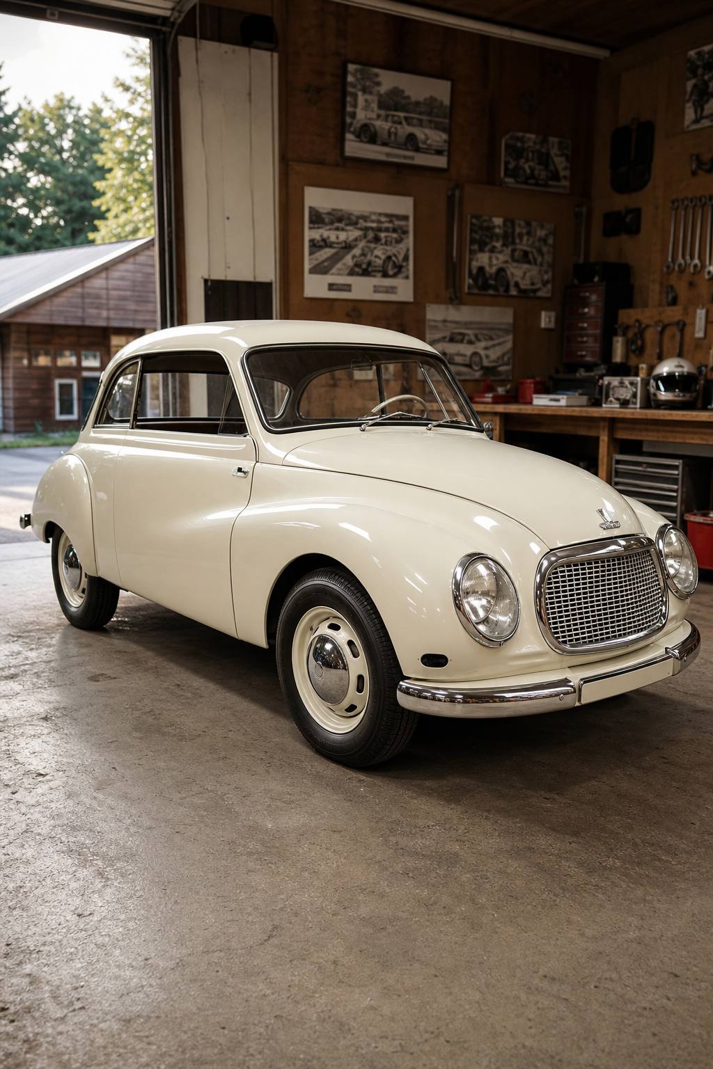 1957 DKW Audii Suicide doors AI restoration vision