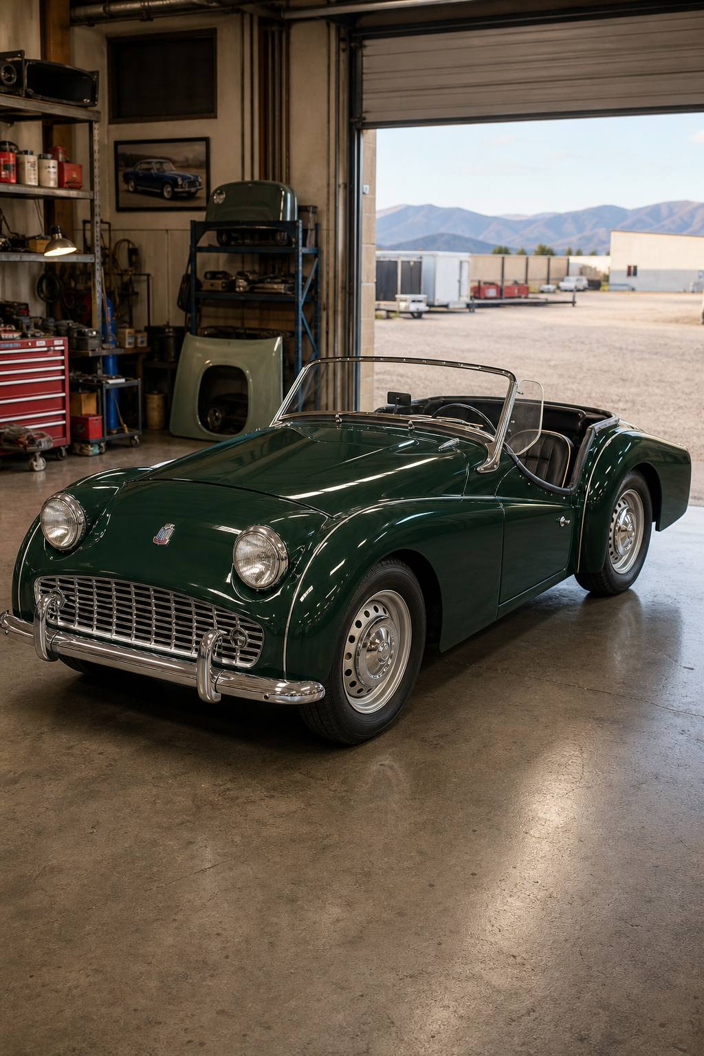 1959 Triumph TR3 Roadster project AI restoration vision