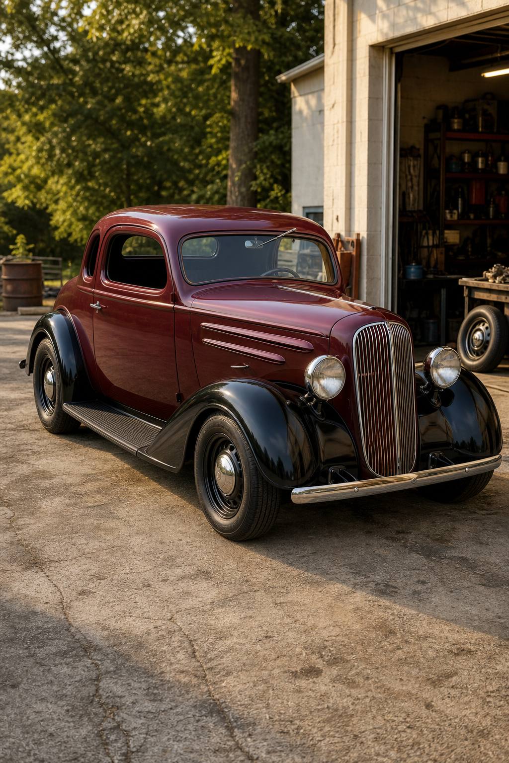 1936 Chevrolet Std. Coupe Project AI restoration vision