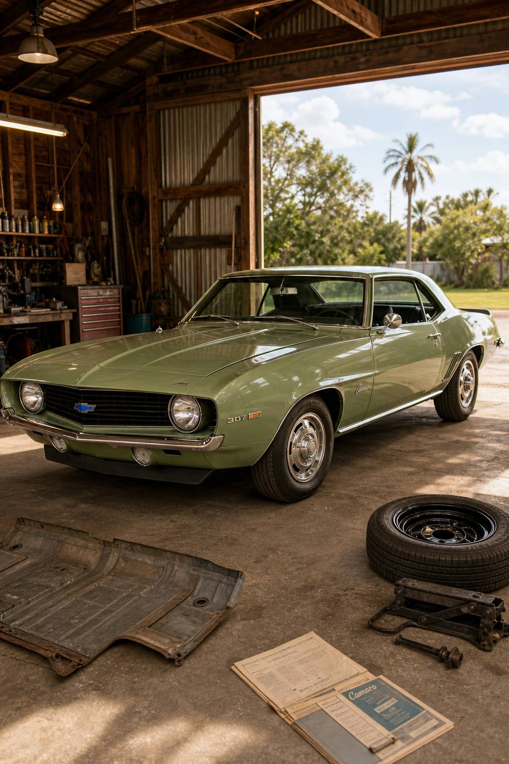 1969 Chevrolet Camaro Project car AI restoration vision