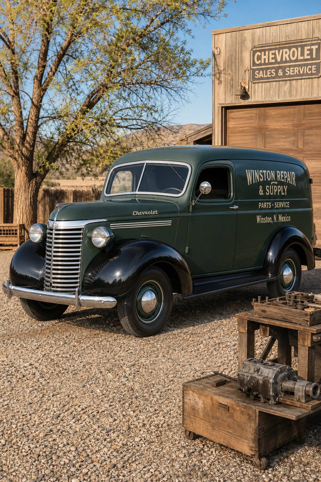1940 Chevrolet Panel Delivery Truck as the perfect project car AI restoration vision