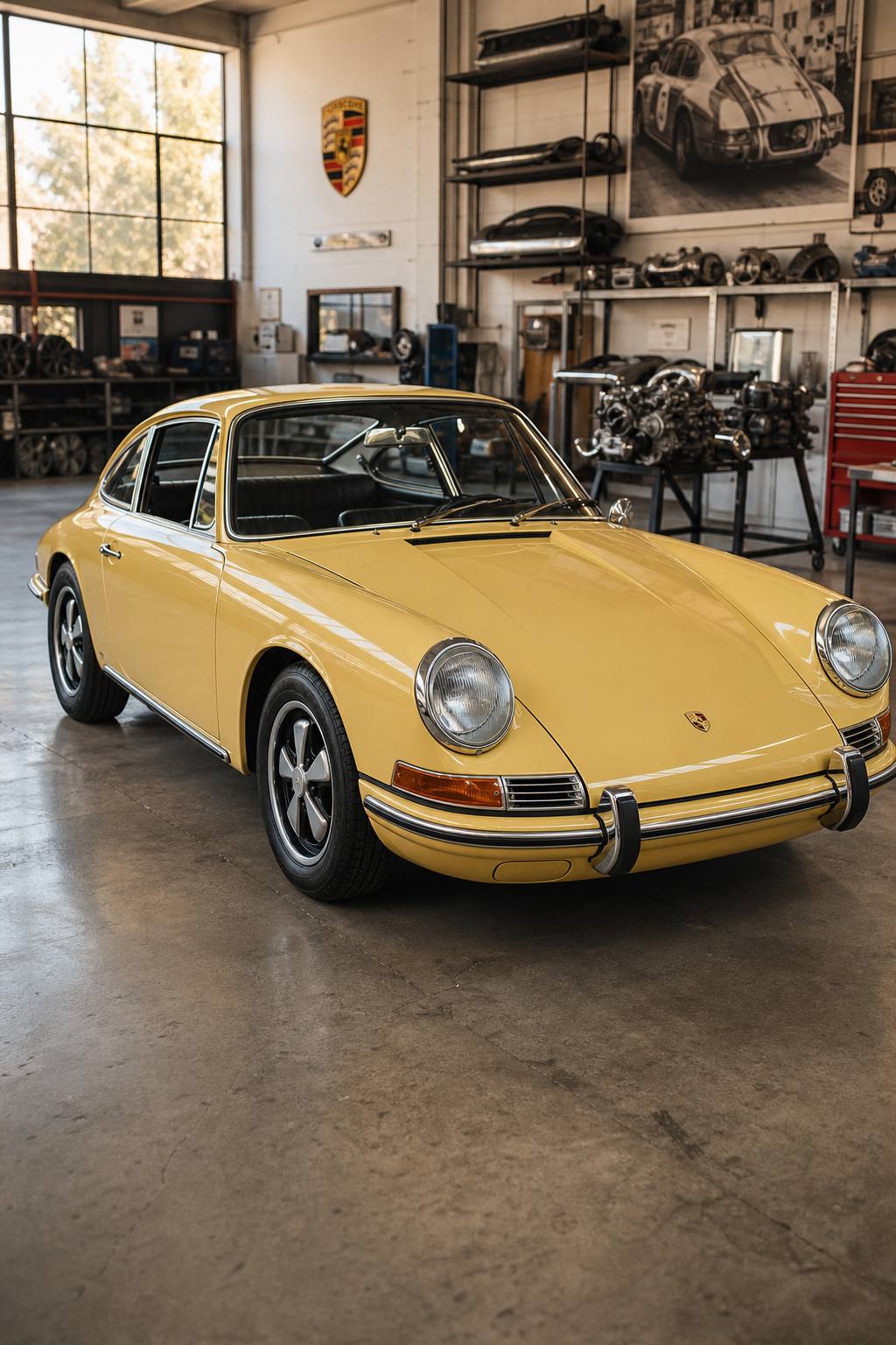 1966 Porsche 911 Coupe ready for full restoration AI restoration vision