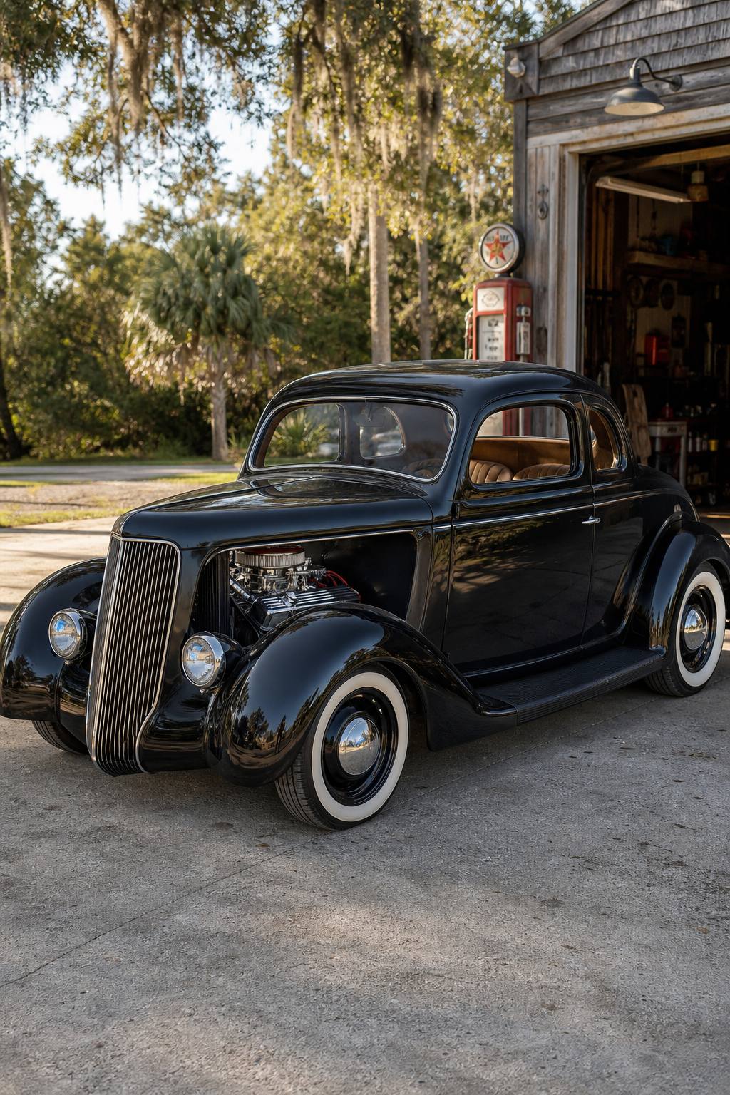 Roller Project: 1936 Ford 5 Window Coupe Street Rod AI restoration vision