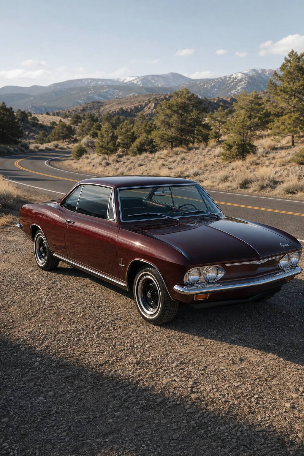 No engine 1968 Chevrolet Corvair Monza project AI restoration vision