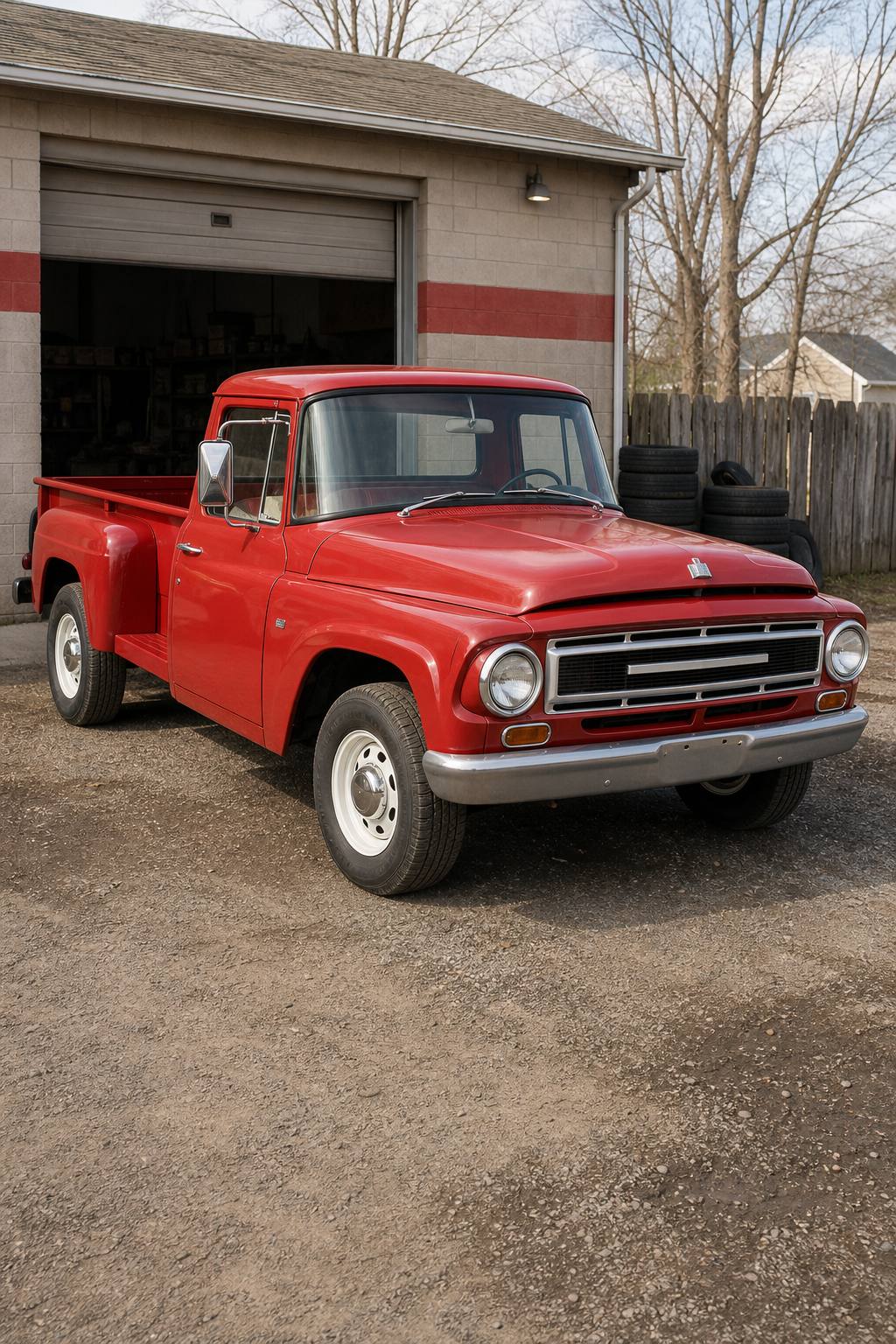 Complete barnfind 1967 International Harvester project truck AI restoration vision