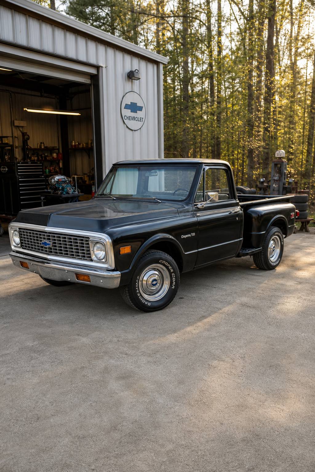 Incomplete 1972 Chevrolet C 10 project AI restoration vision