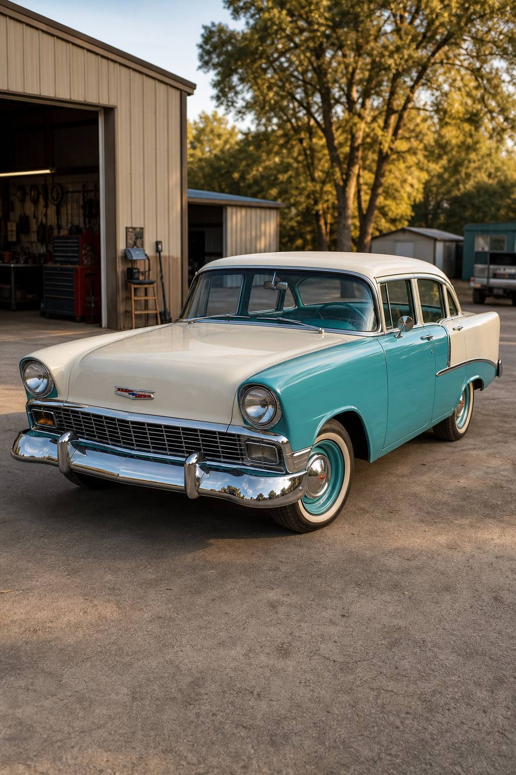 1957 Chevrolet Bel Air/150/210 4 door AI restoration vision