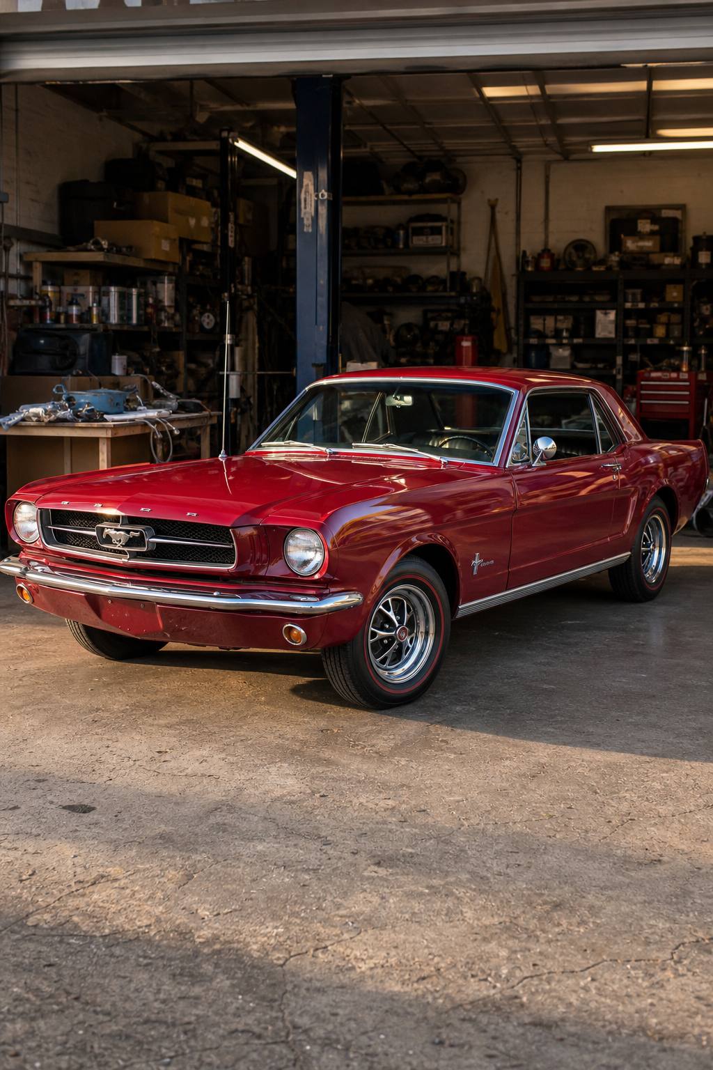 Solid 1965 Ford Mustang project AI restoration vision