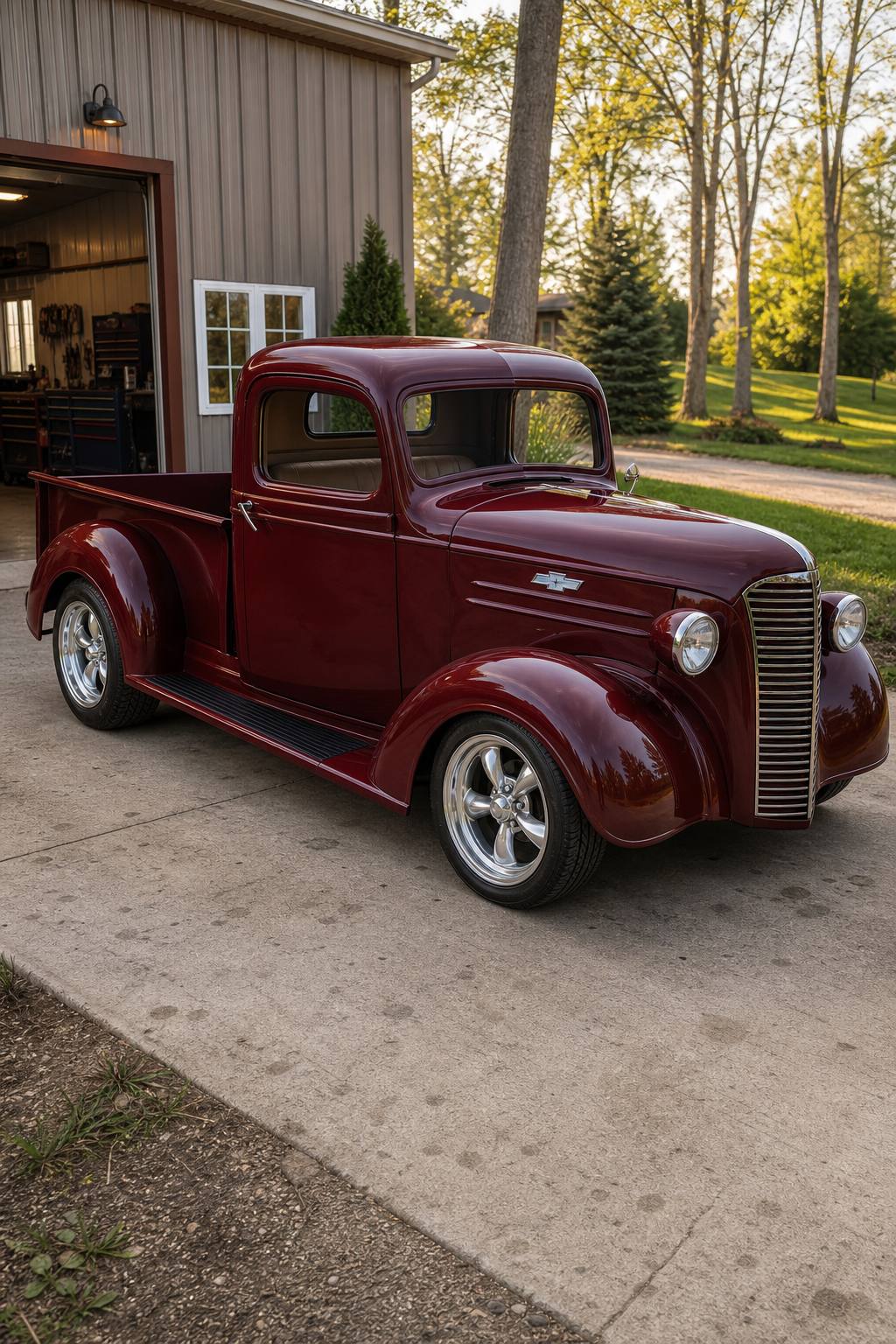 Little rust 1937 Chevrolet Pickups project AI restoration vision