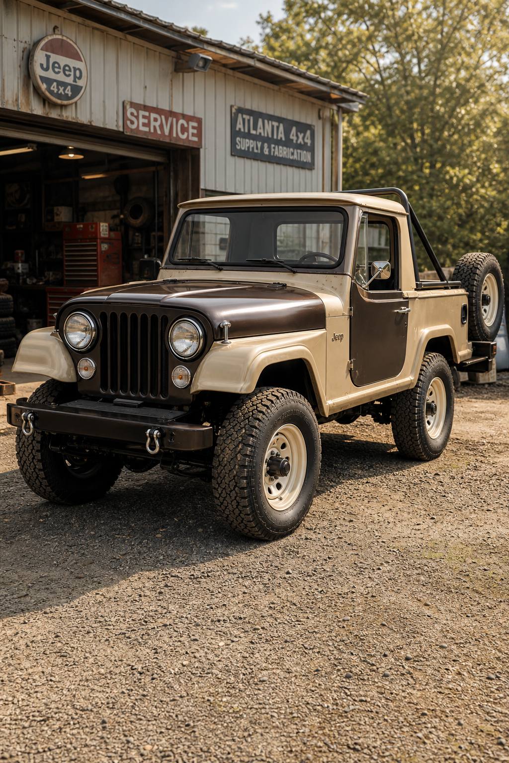 Many parts extra 1967 Jeep Commando Pickup project AI restoration vision