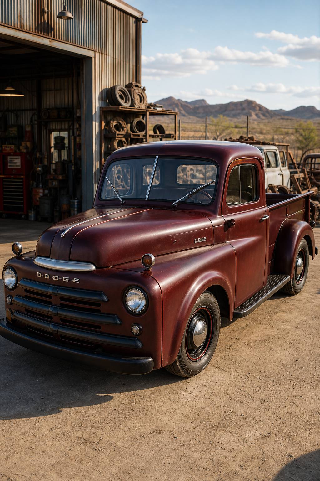 Straight body 1948 Dodge Ram 1500 poject AI restoration vision