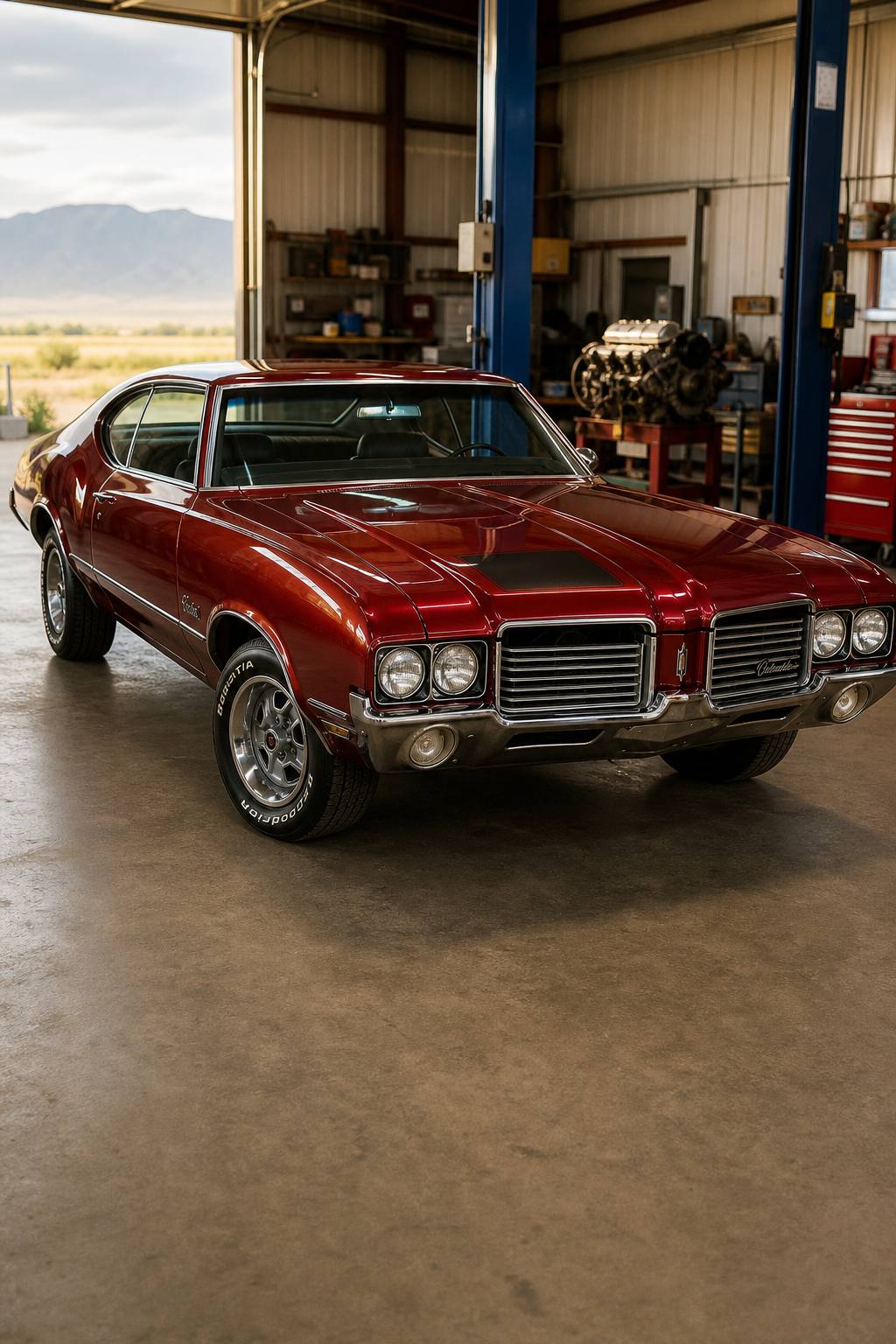 Missing drivetrain 1972 Oldsmobile Cutlass S project AI restoration vision