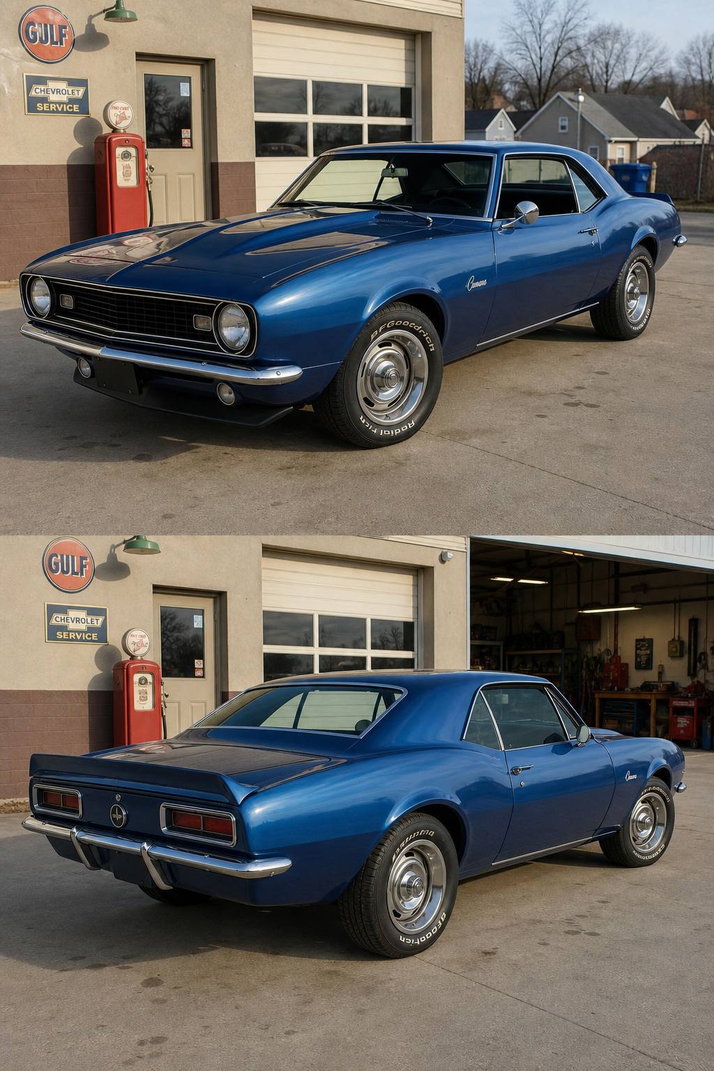 New extra sheet metal 1967 Chevrolet Camaro project AI restoration vision