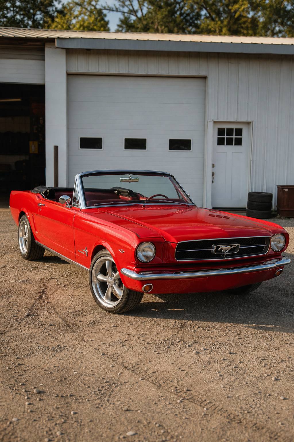 No drivetrain 1965 Ford Mustang CONVERTIBLE project AI restoration vision