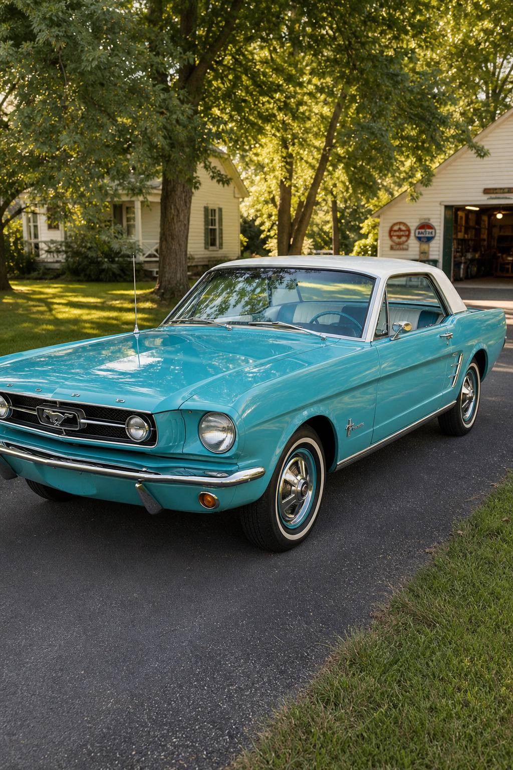 L6 engine 1965 Ford Mustang Pony Interior project AI restoration vision