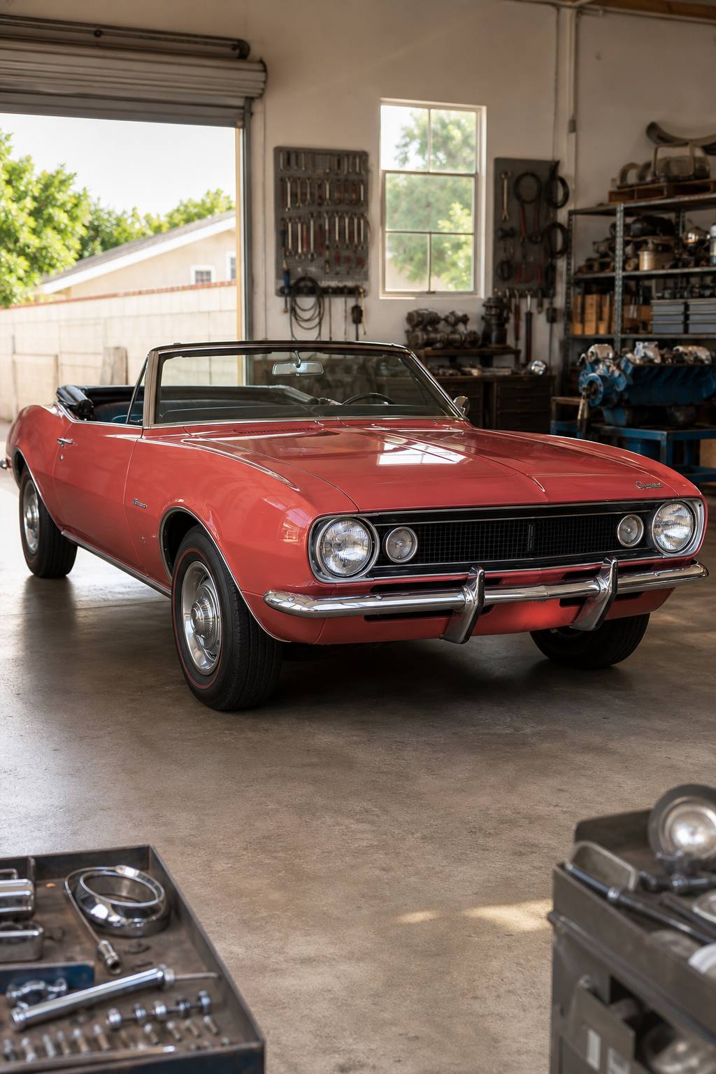 Complete 1967 Chevrolet Camaro Convertible project AI restoration vision