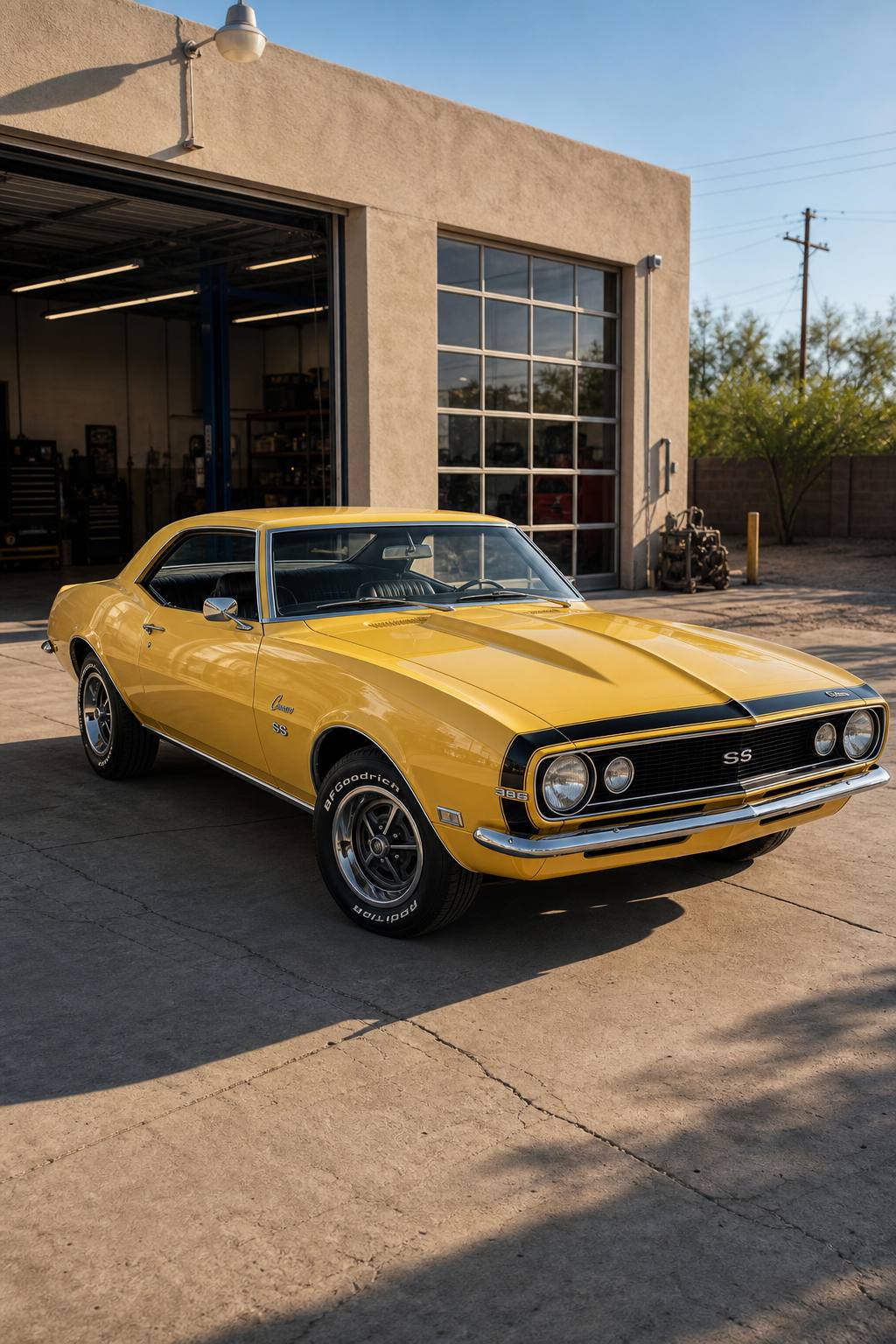 Missing interior 1968 Chevrolet Camaro SS project AI restoration vision