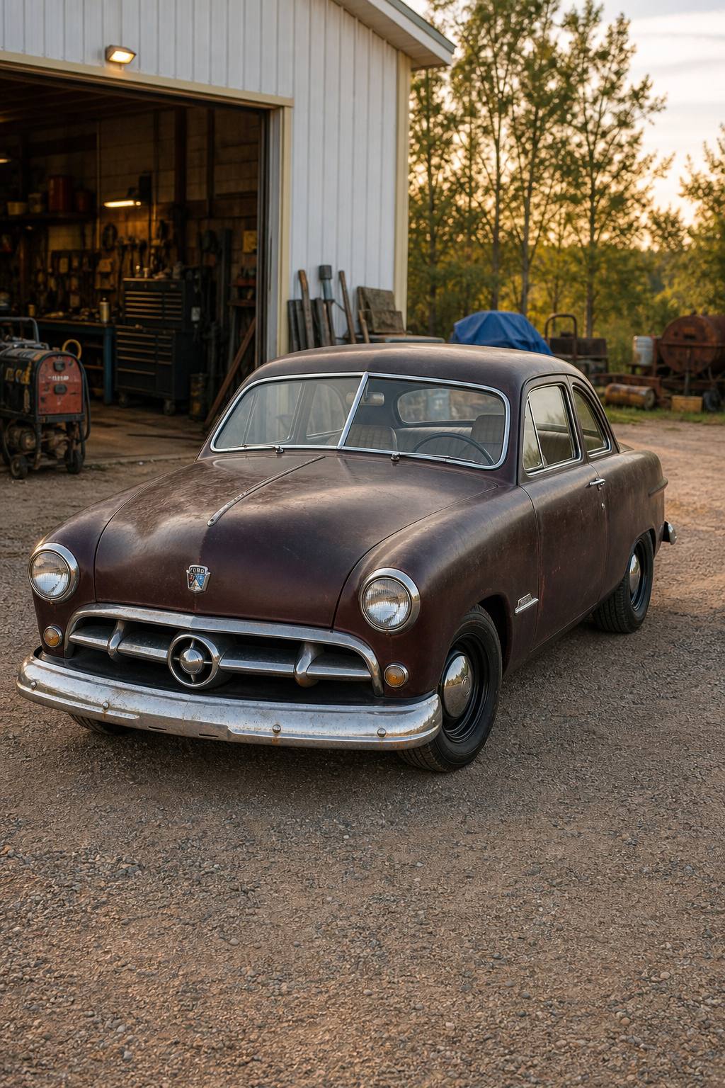 Needs parts 1951 Ford Custom project AI restoration vision