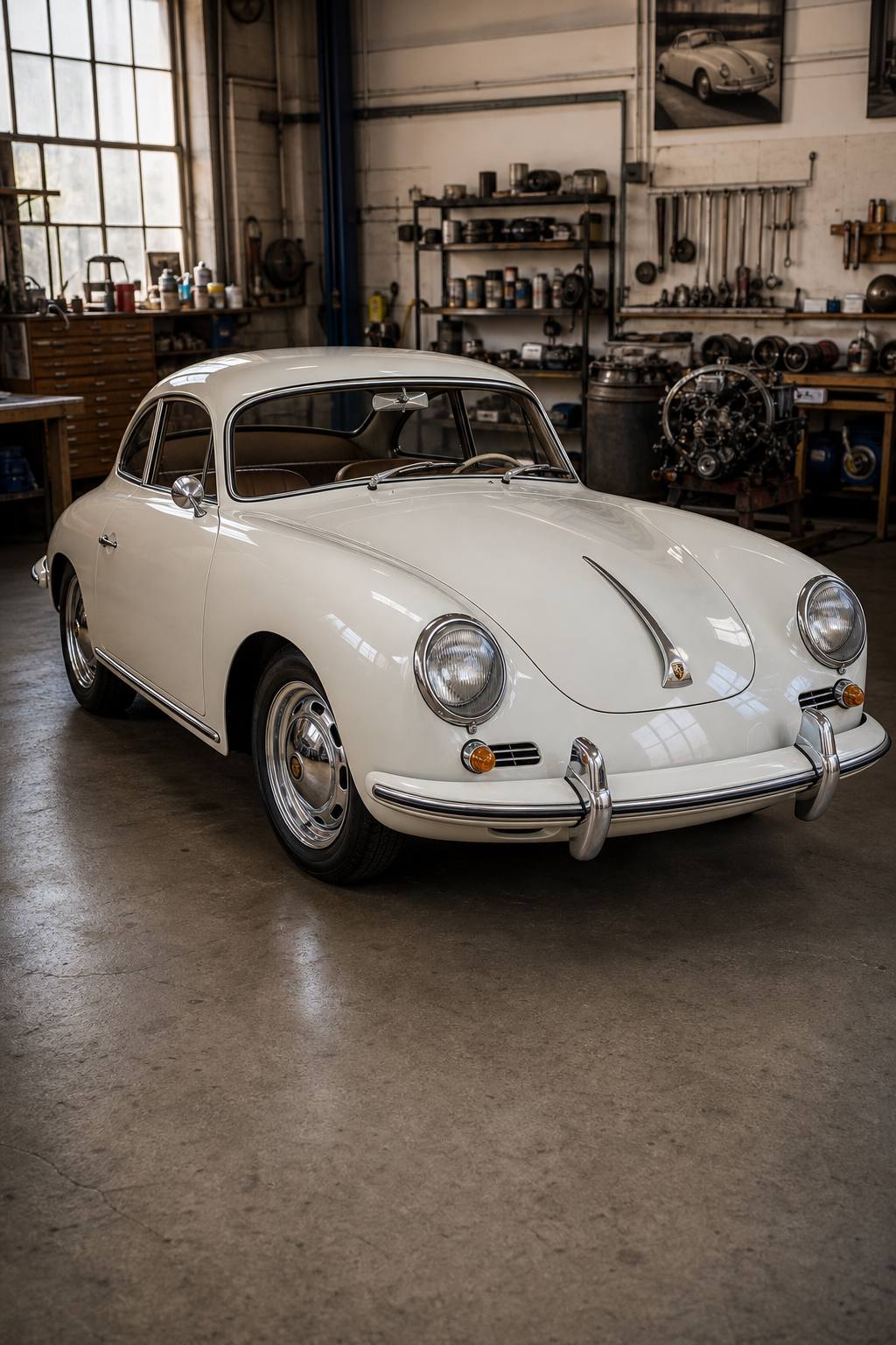 Missing engine 1963 Porsche 356 B S 90 Coupe Project AI restoration vision