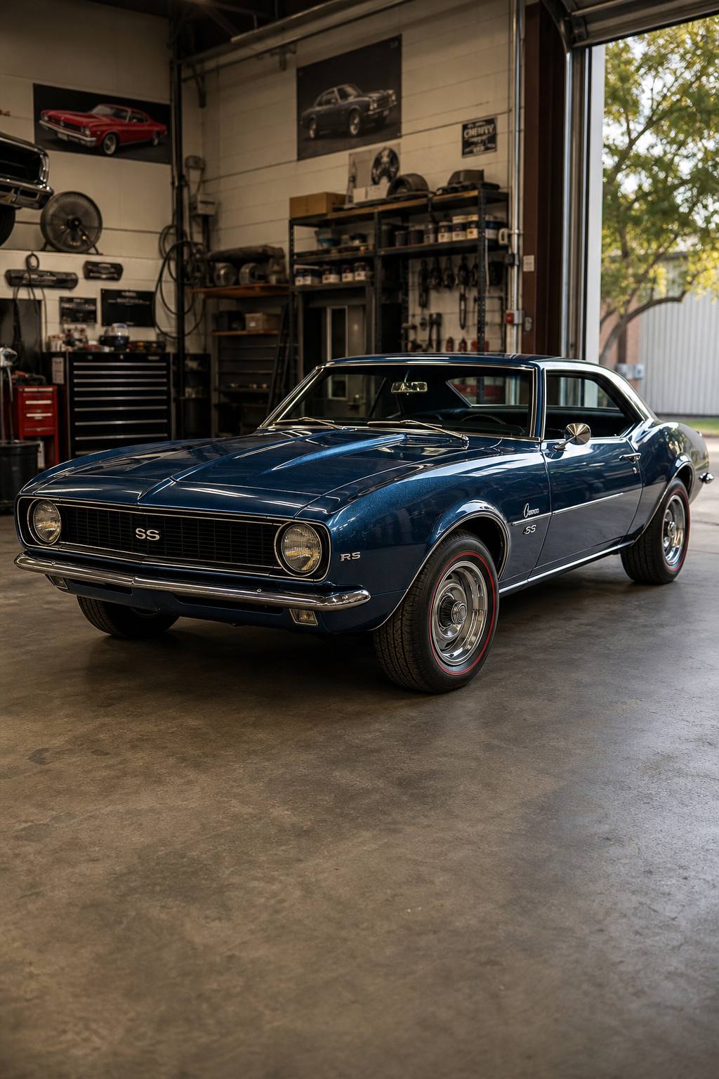 New metal 1968 Chevrolet Camaro RS SS project AI restoration vision