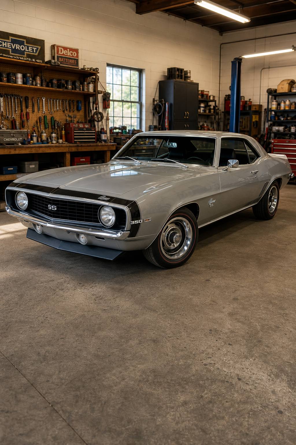 No drivetrain 1969 Chevrolet Camaro project AI restoration vision