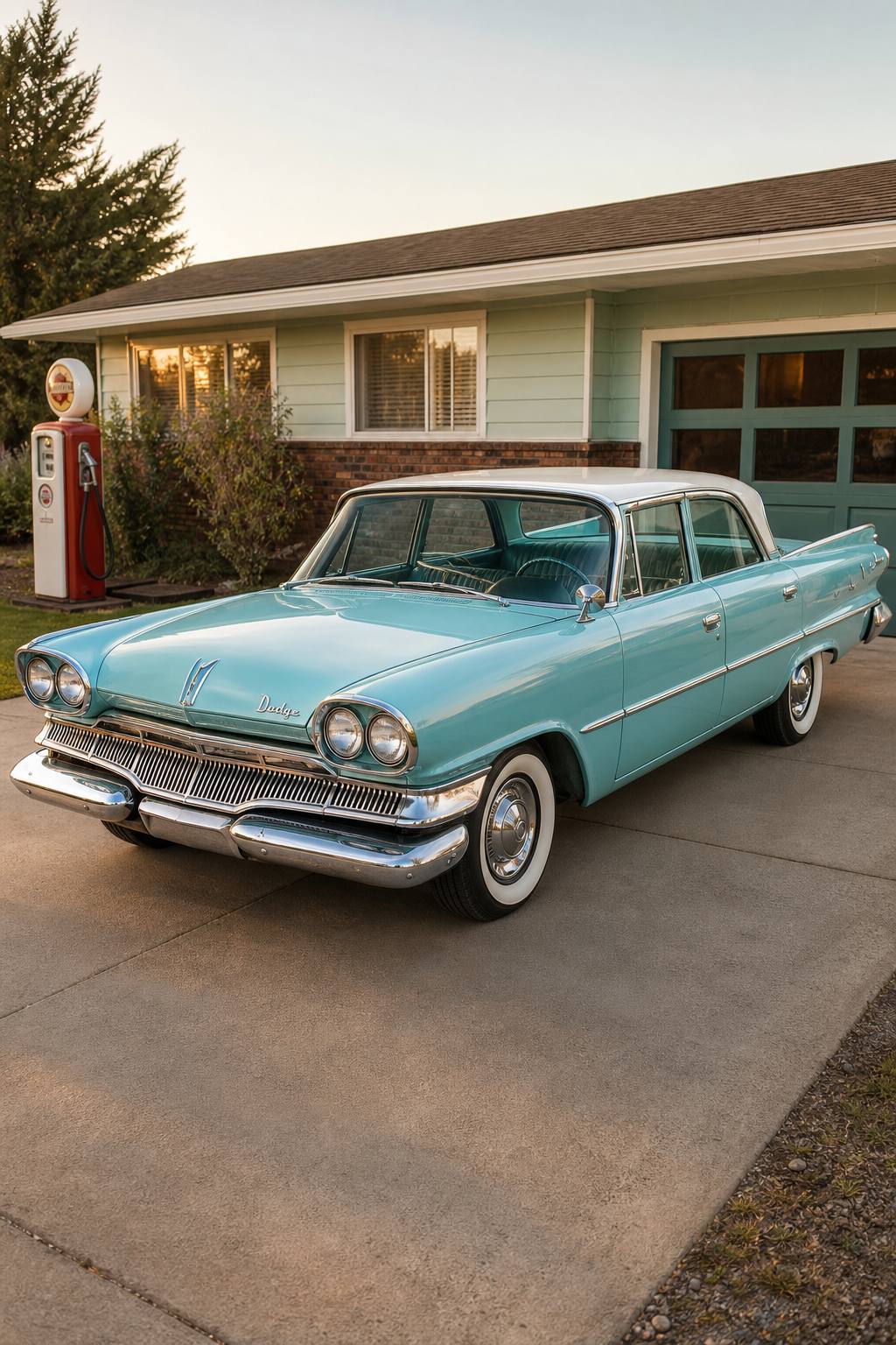 push button shifting 1960 Dodge Dart Seneca Sedan project AI restoration vision