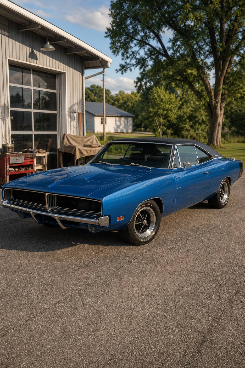 locked up engine 1970 Dodge Charger Base project AI restoration vision