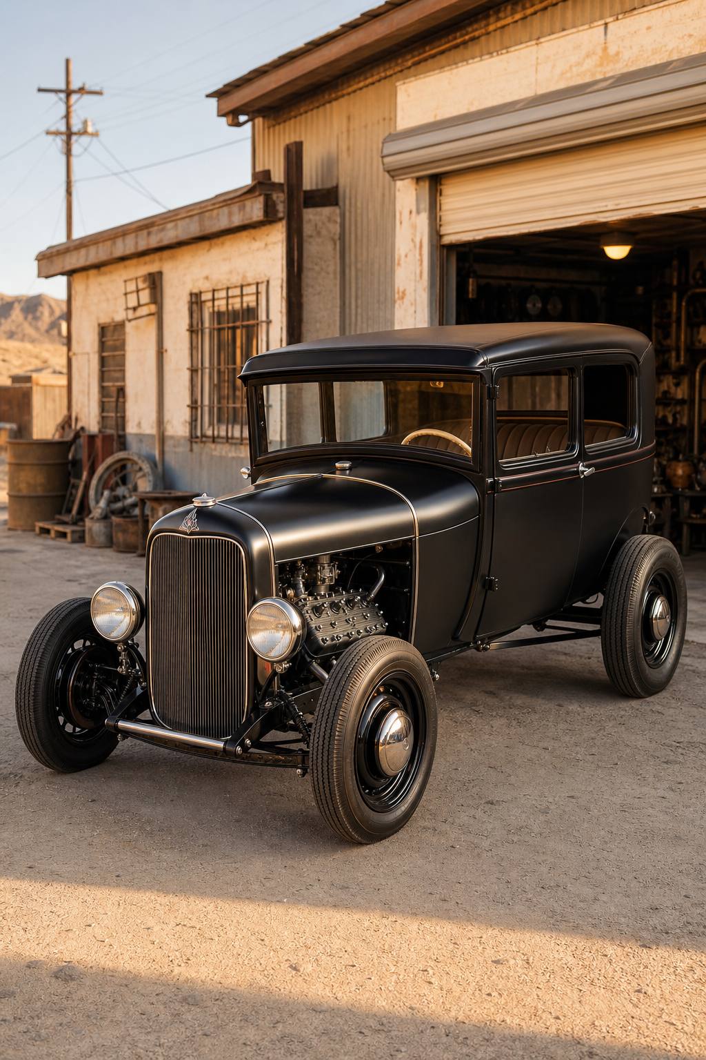 surface rust 1929 Ford Model A 2 door project AI restoration vision