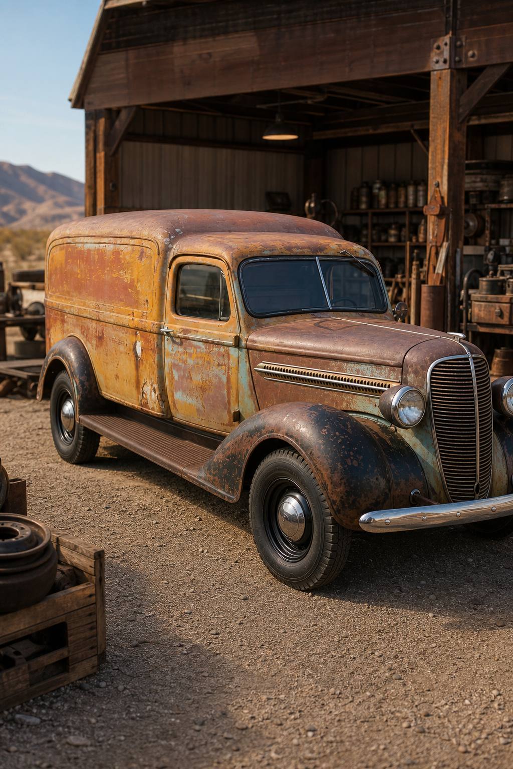 missing engine 1937 Dodge Pickups project AI restoration vision