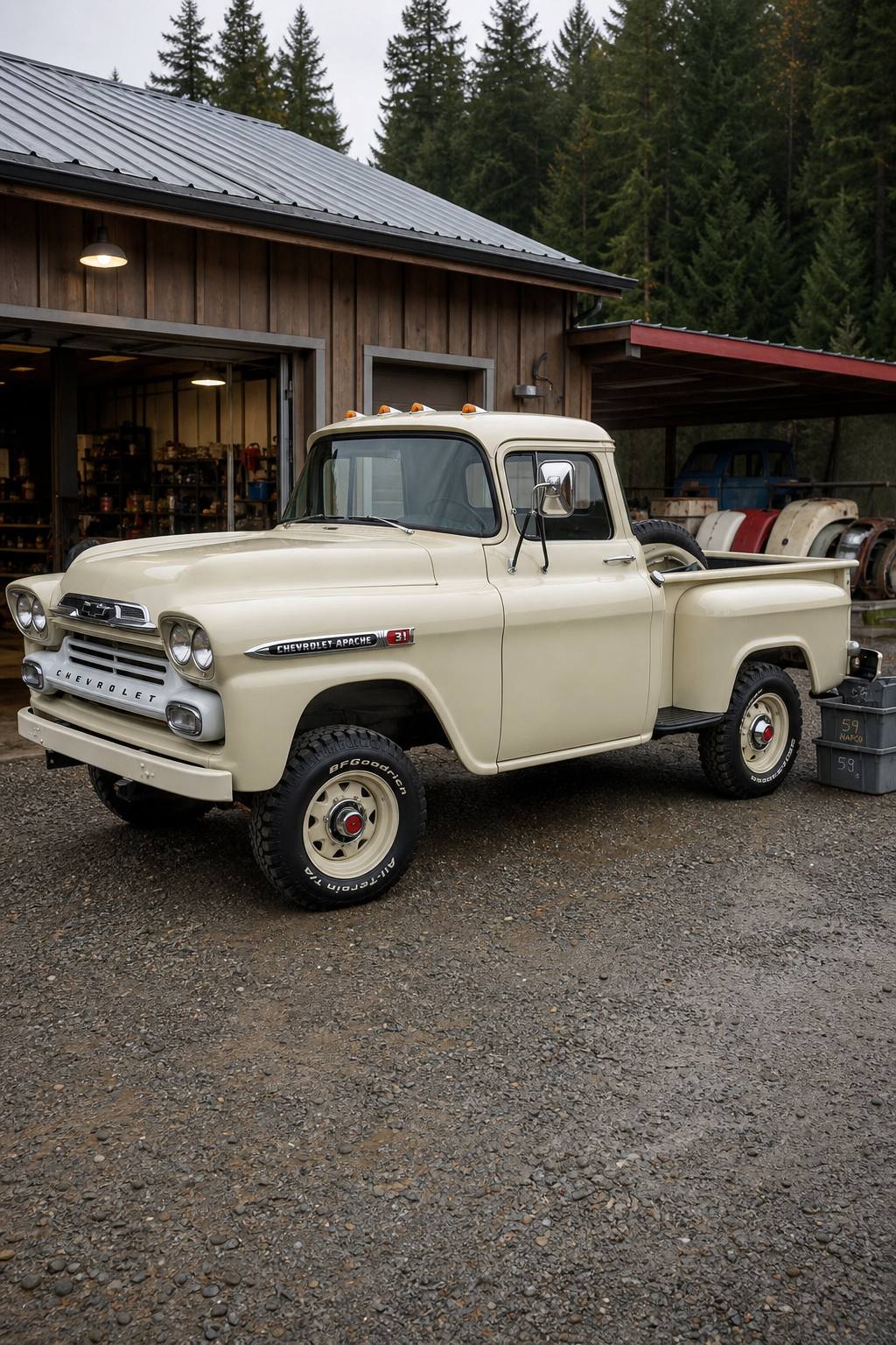 vintage 1959 Chevrolet Pickup project AI restoration vision