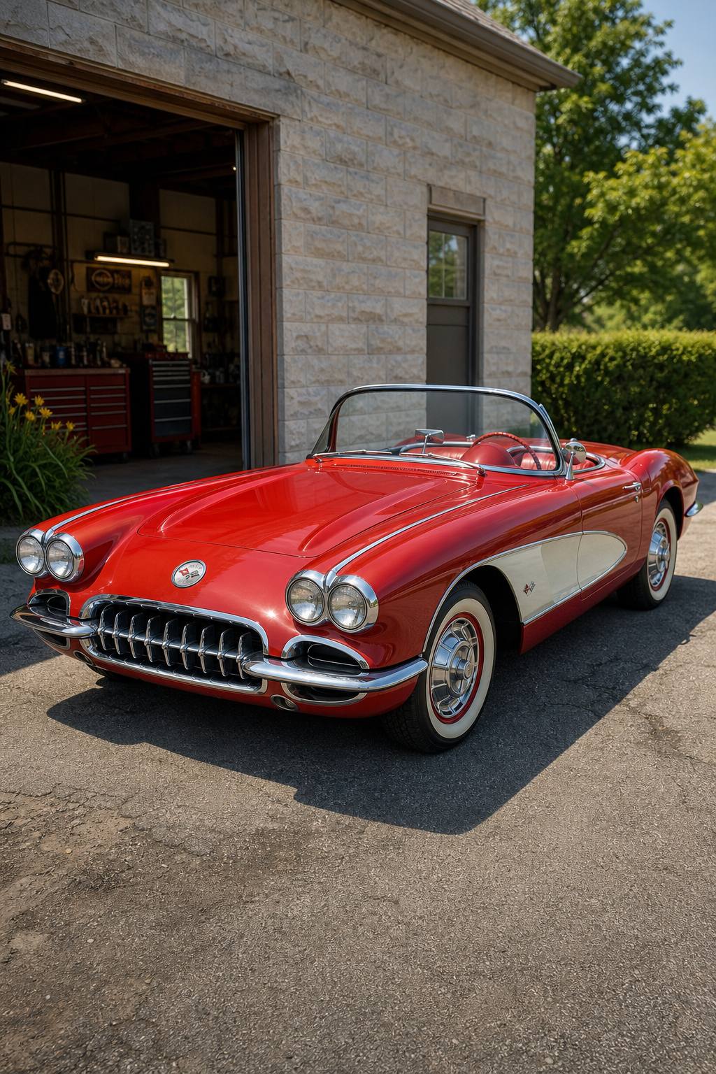 pretty solid 1962 Chevrolet Corvette Convertible project AI restoration vision