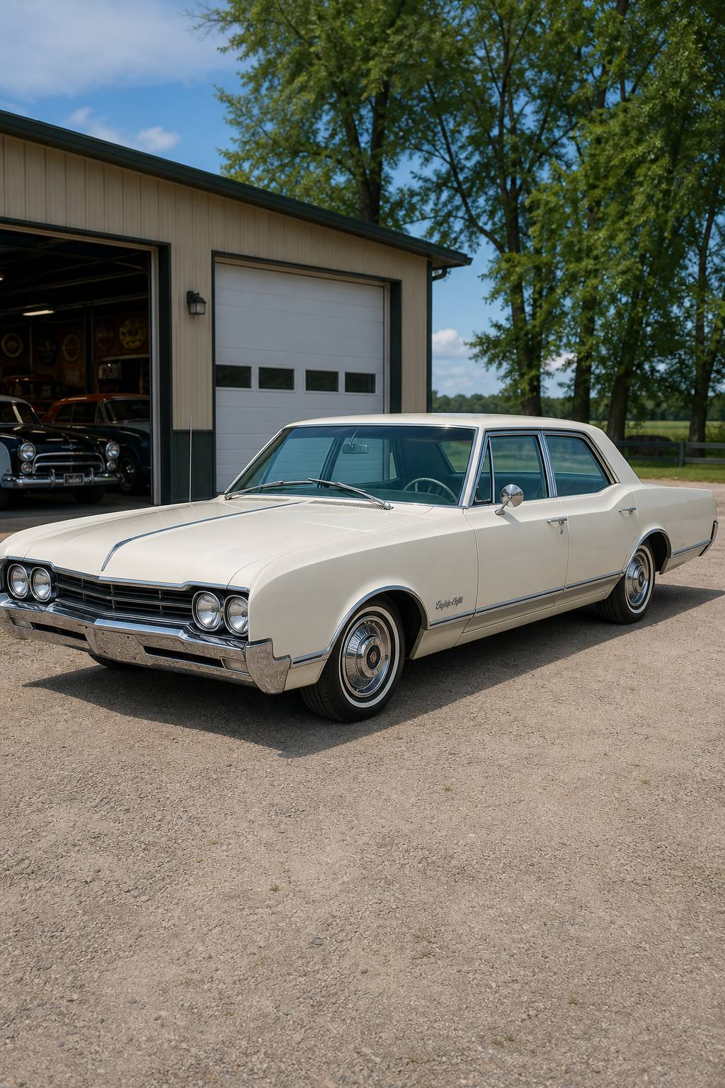 great base 1966 Oldsmobile Eighty Eight project AI restoration vision