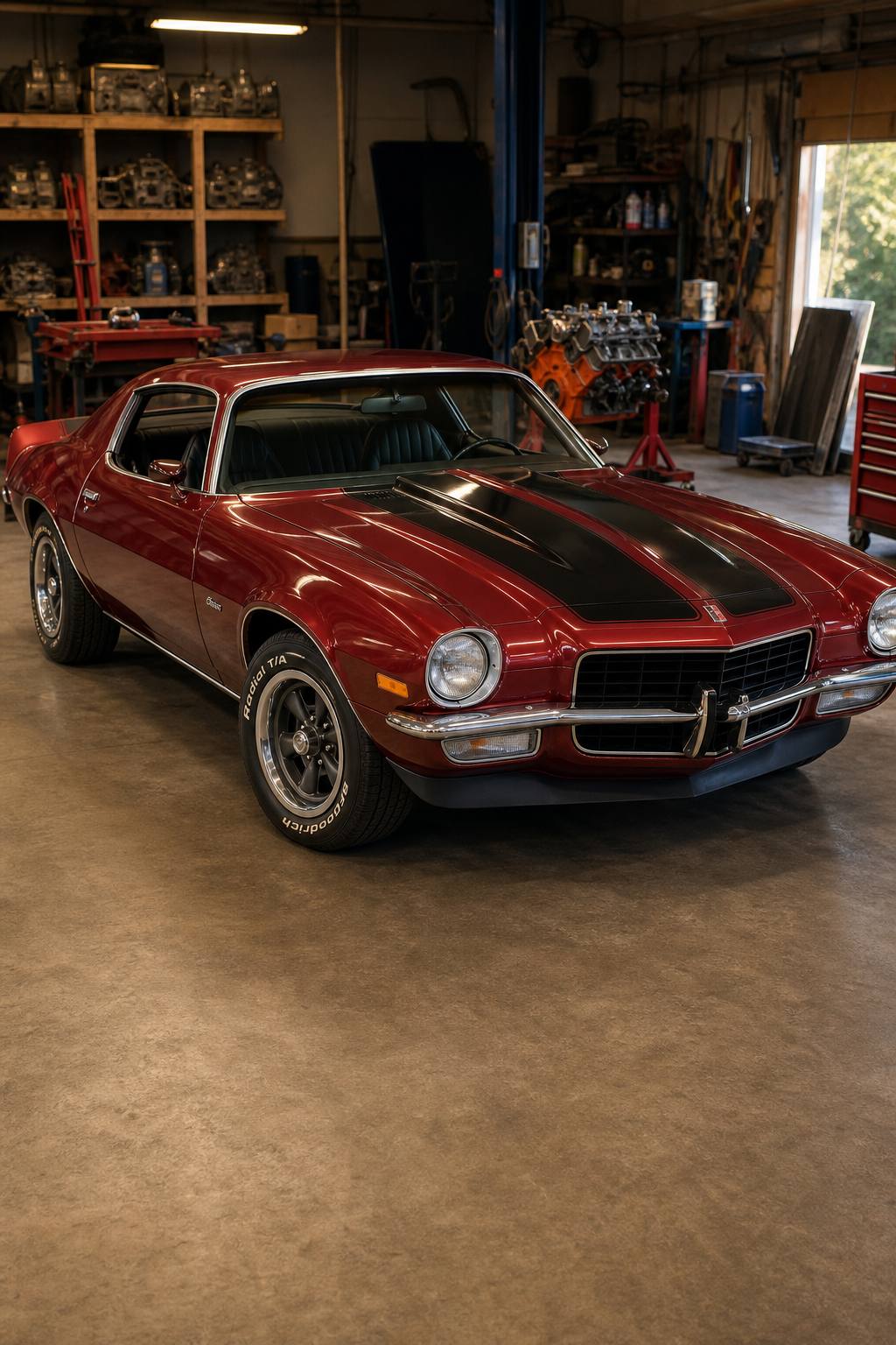 four speed 1970 Chevrolet Camaro project AI restoration vision