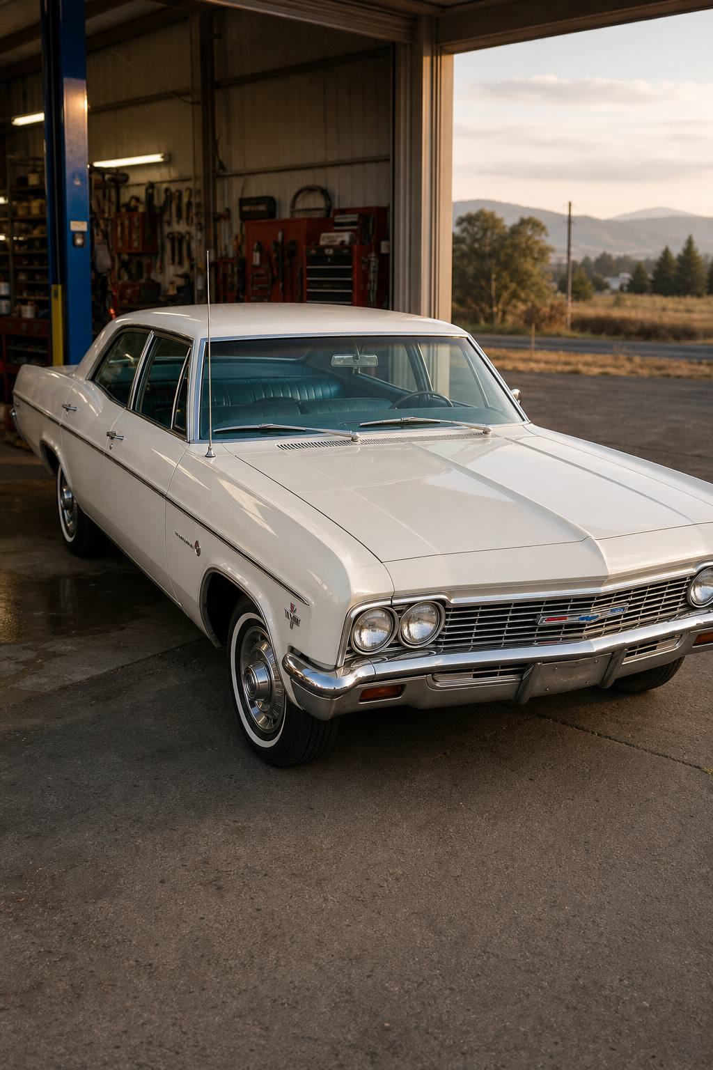 pretty rare 1966 Chevrolet Impala Sport Sedan project AI restoration vision