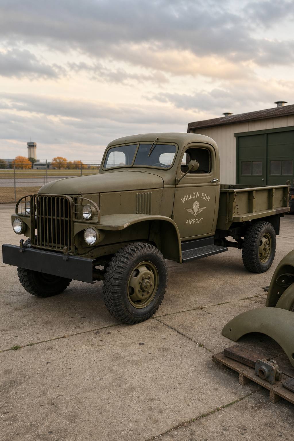 military truck 1942 Chevrolet G506 project AI restoration vision