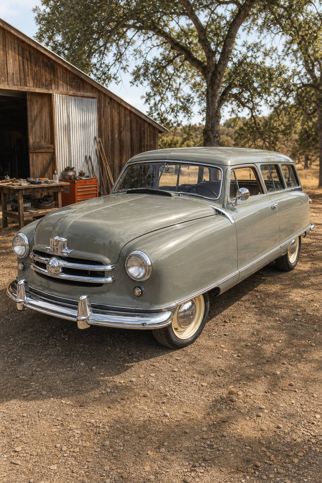 barn find 1951 Nash 400 Series 136 project AI restoration vision