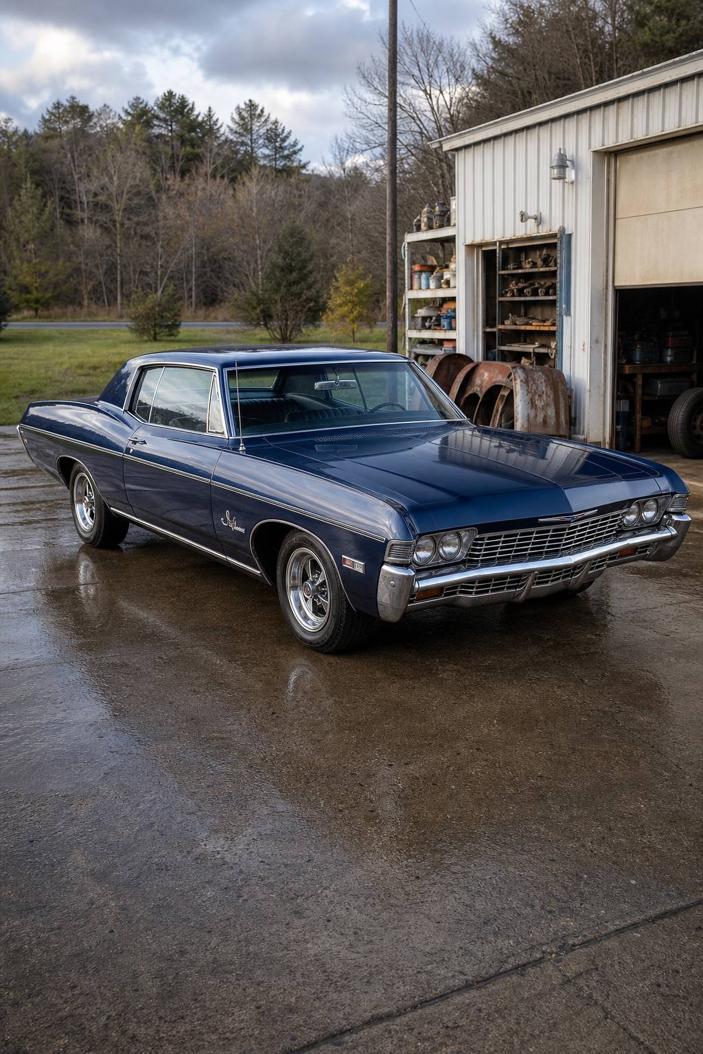 small block 1968 Chevrolet Impala project AI restoration vision