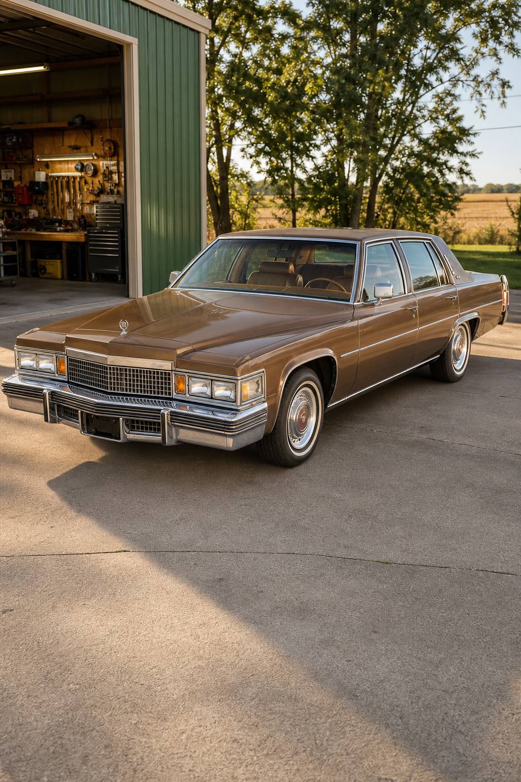 minimal rust 1979 Cadillac Sedan DeVille project AI restoration vision