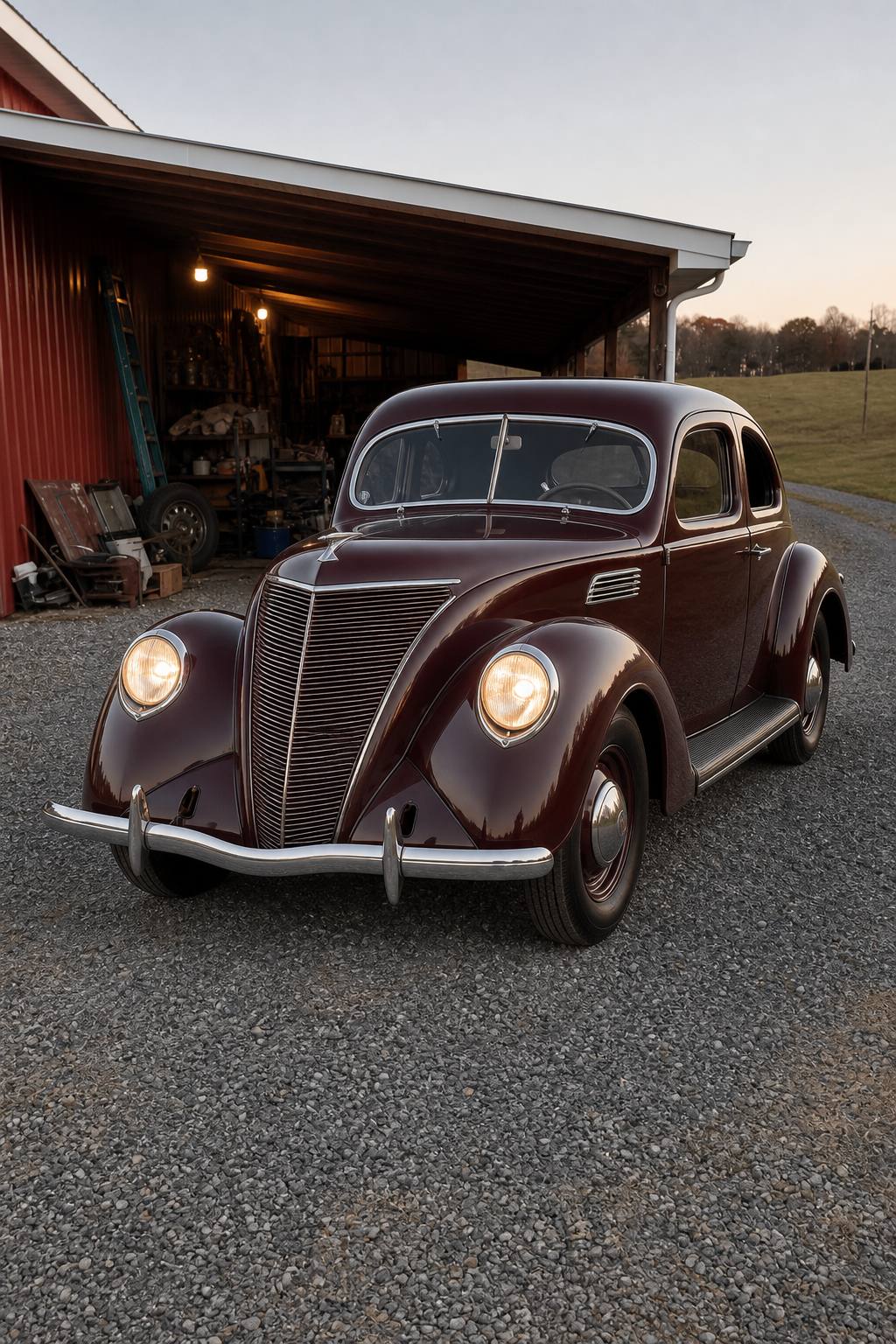 pretty solid 1936 Lincoln Zephyr project AI restoration vision