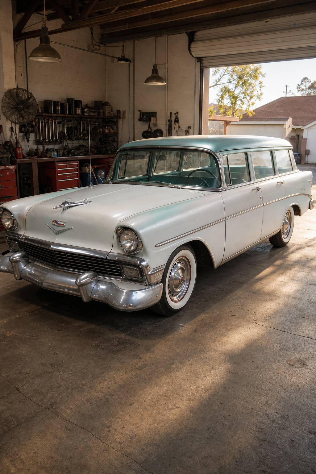 1956 Chevrolet 4 DOOR Wagon AI restoration vision