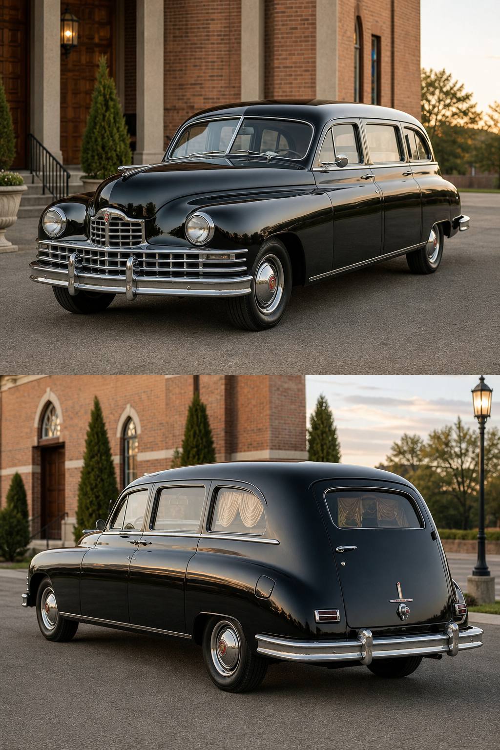 cracked engine block 1948 Packard 200 Henney hearse project AI restoration vision