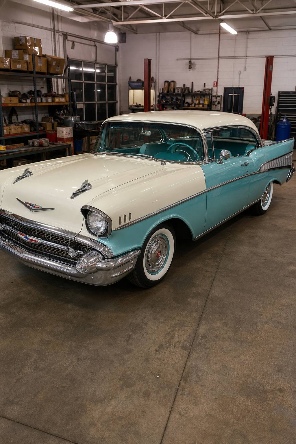 classic 1957 Chevrolet Bel Air/150/210 project AI restoration vision