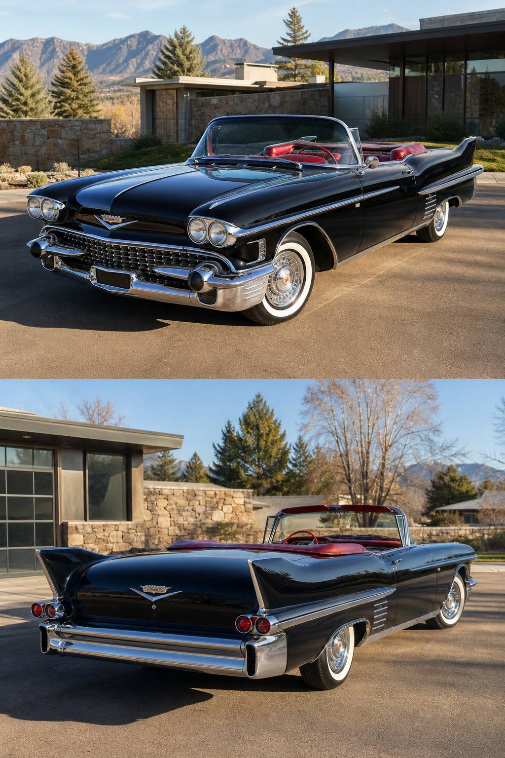 solid 1958 Cadillac Series 62 Convertible project AI restoration vision