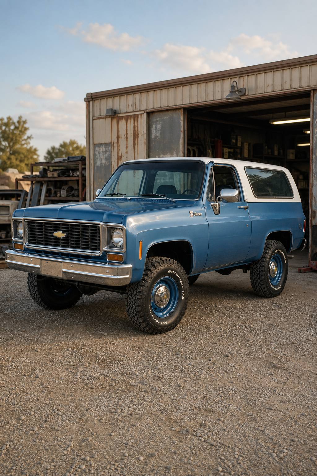 usual rust 1974 Chevrolet Blazer K5 project AI restoration vision